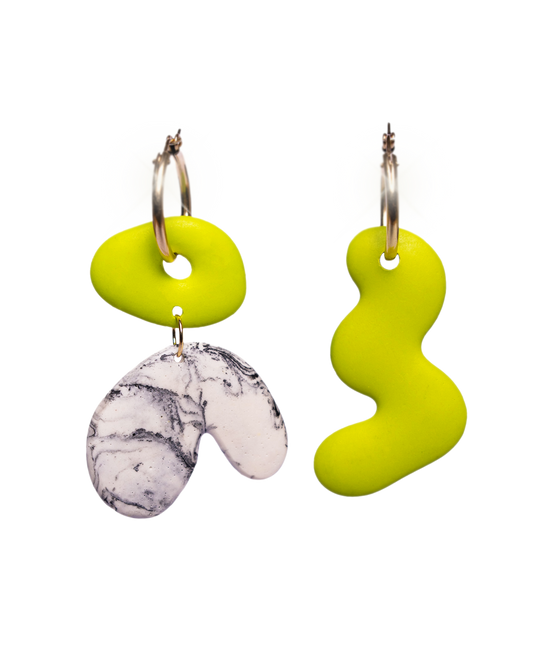 ARCH EARRINGS IN MARBLE