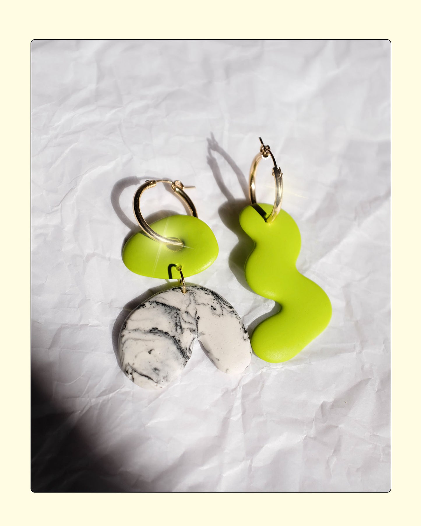 ARCH EARRINGS IN MARBLE