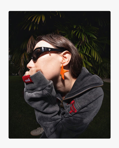 CELESTIAL EARRINGS IN FLAME