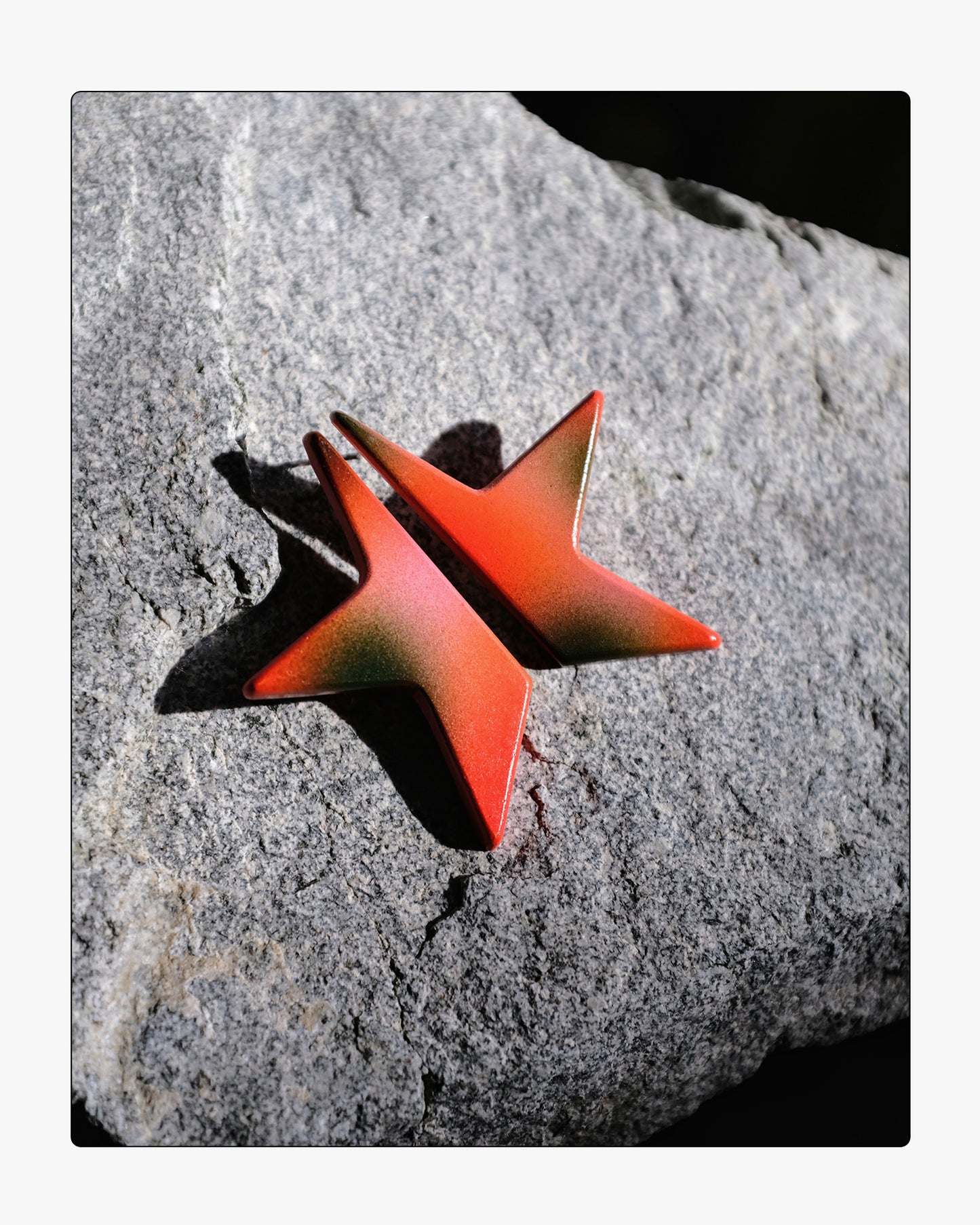 CELESTIAL EARRINGS IN FLAME