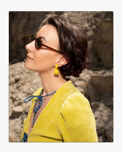 RIPPLE EARRINGS IN CANARIA